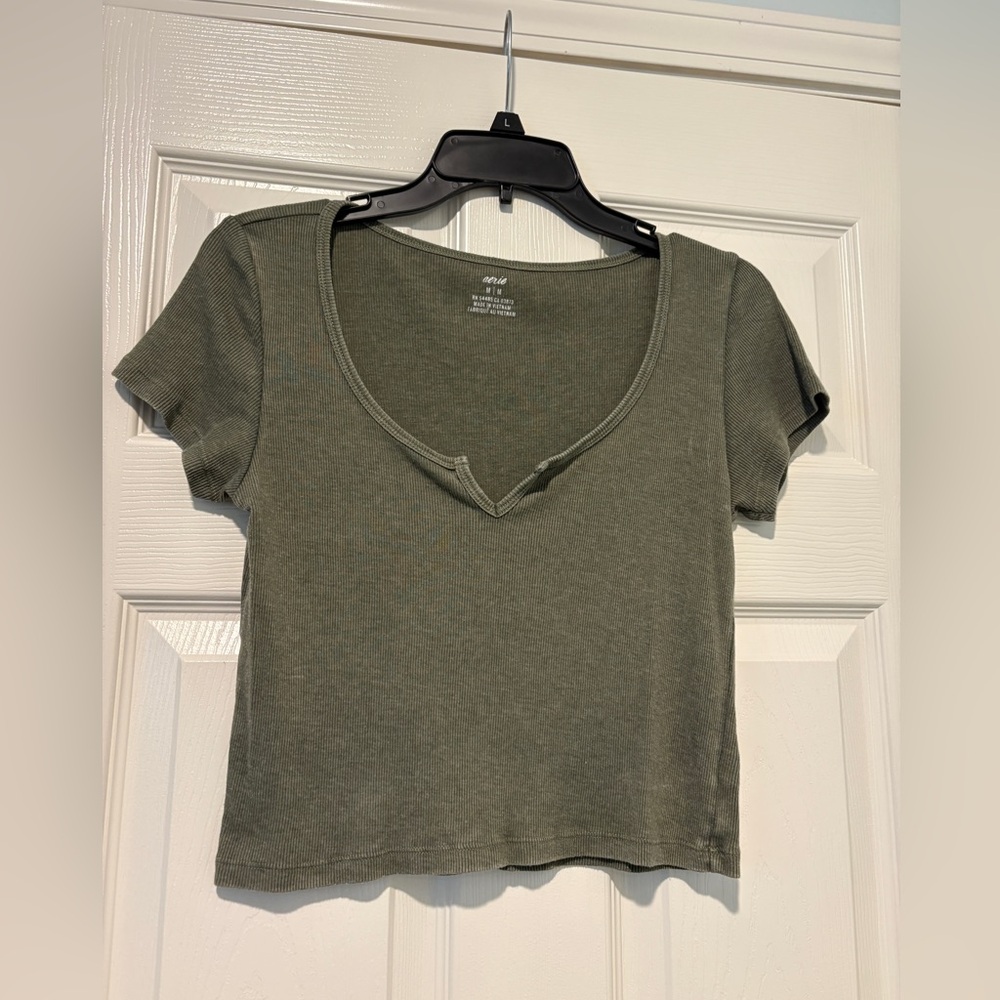 Aerie Green Soft Tee